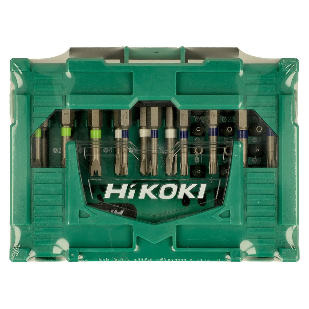 Hikoki Bit-Box 1/4'', 31-teilig, mit Handgriff, Größe II